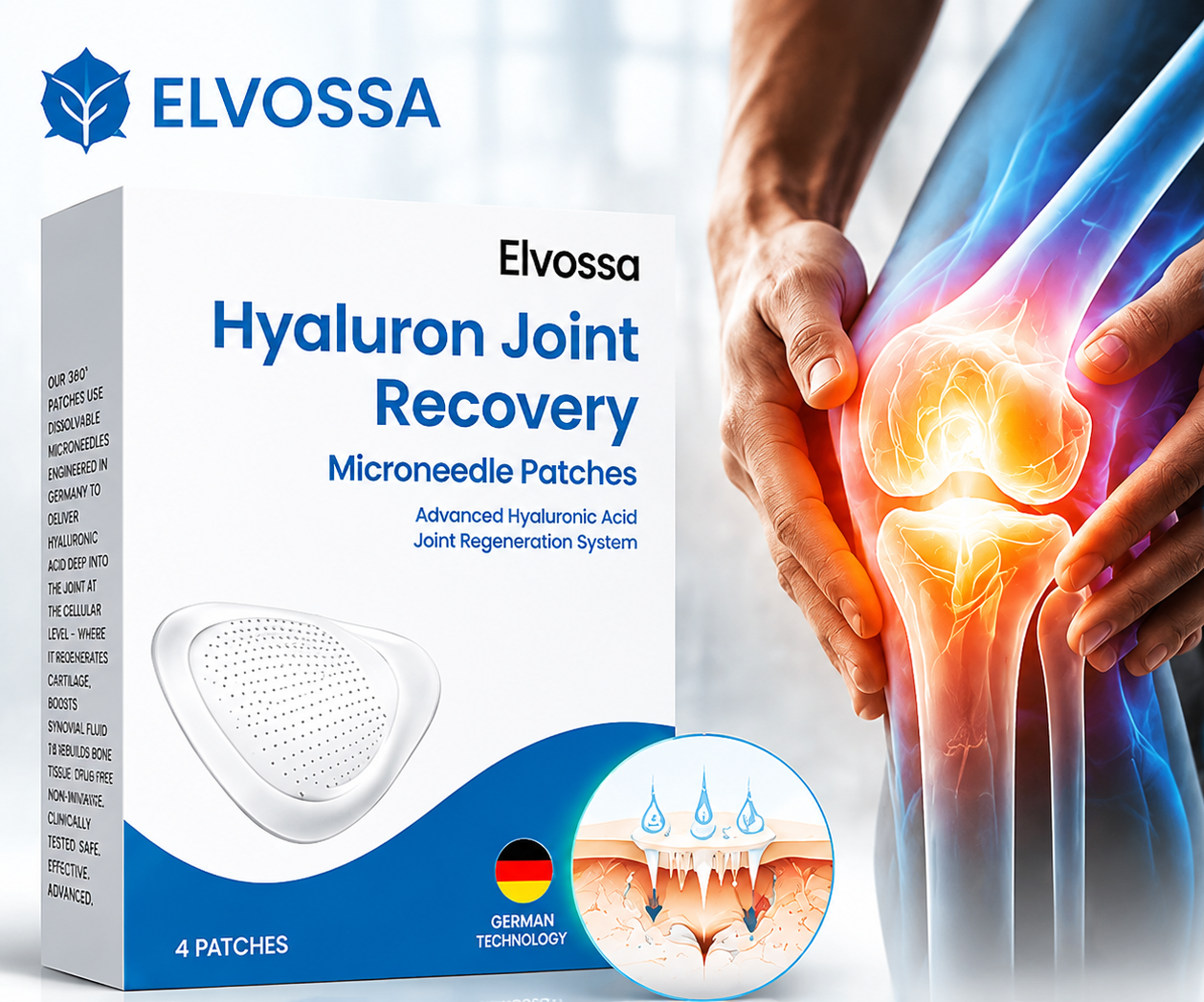 ELVOSSA Hyaluron Joint Recovery Patches