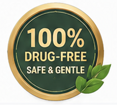 Drug-free patch badge
